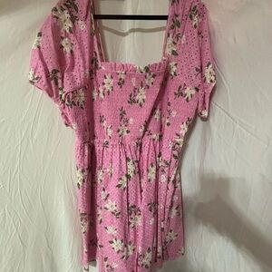 Draper James Pink Smocked Dress